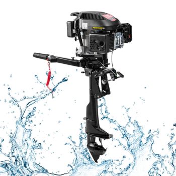 YIYIBYUS 6HP 4 Stroke Outboard Engine Motor Heavy Duty Boat Engine Single Cylinder Fishing Boat Motor Air Cooling System