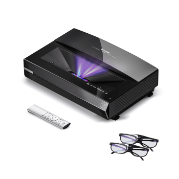 Ultimea Bomaker Ultra Short Throw Projector 4K, Smart Triple Laser TV with HDR 10, 2500 ANSI Lumens, MEMC, DTS Sound, WiFi Bluetooth Home Theater Laser Projector, 15000:1 Dynamic Contrast Ratio