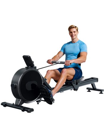 JCYTTCC Magnetic Rowing Machine for Home Use, Quiet Indoor Rower with 32-Level Resistance, LED Display, App Support, Device Holder, Transport Wheels, 265 lbs Capacity