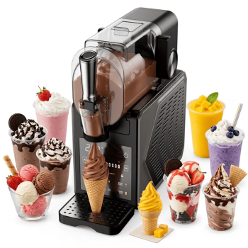 Slushie Machine, Slushy Machine for Home, No ice Needed, Professional Frozen Drink Maker with Led Display, Programs for Frozen Margaritas, lce Cream