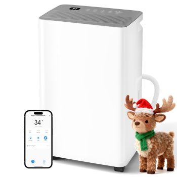 UrbanSync 35 Pint Dehumidifier for Home & Basements, DOE 10 Pint, 7000 Sq. Ft, Smart with App Remote Control, Continuous Drain Hose