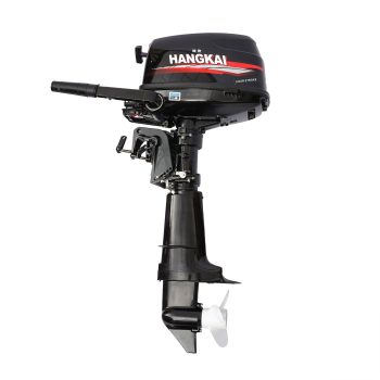 6.5 HP 4 Stroke Outboard Motor Fishing Boat Engine w/ Water Cooling CDI System Heavy Duty