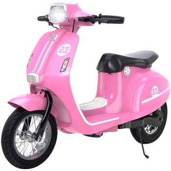 SaveJoy Kids Motorcycle 24V Retro Ride on Toys for Ages 8+, 15 mph LED Light up Electric Ride On Car,Durable Outdoor Gift for Boys & Girls