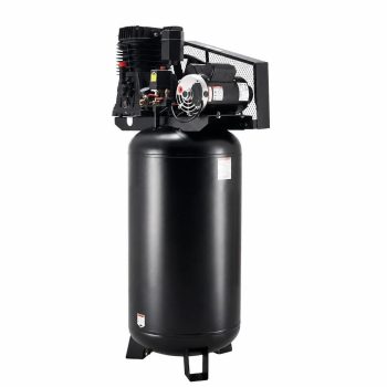 60 Gallon Air Compressor, 5Hp Oil-Lubricated, 12 Scfm at 90 Psi, 145 Psi Max, 230V 60Hz