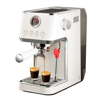 TuniE2Gen2EspressoMachinewithSuper+SteamPower,Dual Boiler 20 Bar Espresso Coffee Machine for Cold Brew,Espresso,Cappuccino,Latte | 58mm Brew System |Ivory