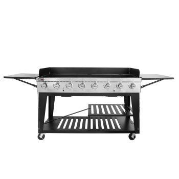 Royal Gourmet GB8000 Large Event 8-Burner Gas Grill, 104,000 BTU Liquid Propane Grill, for Outdoor Party , Black