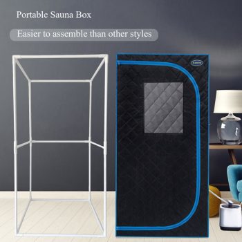 Steam Sauna Tent, portable full size, with steam generator, remote control, foldable chair