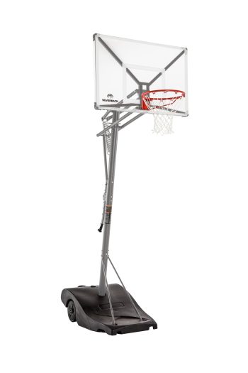 Open Box Silverback SBX 50" Backboard Portable Height-Adjustable Basketball Hoop Assembles in 90 Minutes