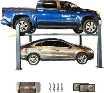 HPDMC 4-Port Car Lift,8,500 lb Capacity - 110V Heavy Duty Car Lift with Caster Kit & 3-Year Warranty - Ideal for Workshop & Garage Maintenance