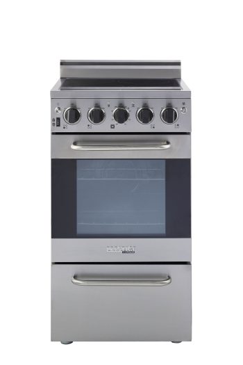 Unique Appliances Prestige 20" 1.6 Cu ft Freestanding Electric Range, Stainless Steel