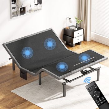 CHITOOMA Electric, Wireless Remote, Zero Gravity, 4 USB Ports, Under-Bed Nightlight, 3-Minute Fast Assembly & 4 Leg Height Options