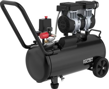 Hyper Tough 8 gal Quiet Air Compressor, 1 HP, Oil-Free, 150 psi