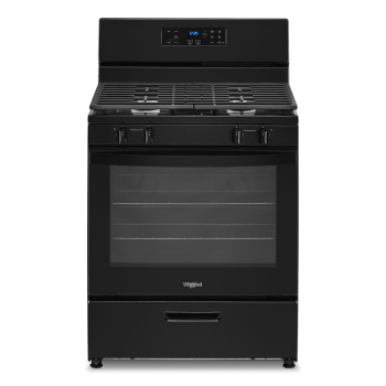 Whirlpool 30 in 5.1 cu ft Gas Range in Black