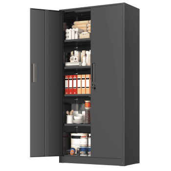 SOLAURA 71"H Metal Garage Storage Cabinet with Locking Doors and Adjustable Shelves for Office, Home, Garage, Warehouse()