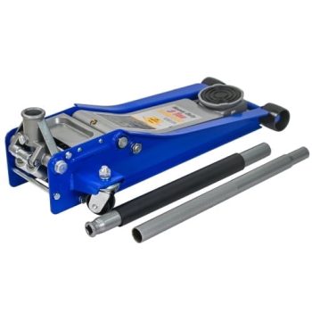 LuckyNote 3 Ton Heavy Duty Floor Jack, Dual Piston Quick Lift Hydraulic Jack with 6600 LBS Capacity for Cars Trucks SUVs, Blue-Silver