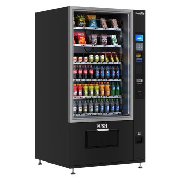 Refrigerated Snack and Drink Vending Machine with 60 Slots and Bill Acceptor in Black (KM-VMR-40-B)