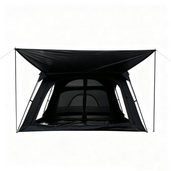 Extra Large Tent 8-10- Person, Family Cabin Tents, Good Ventilation, Windows with Mesh, Straight Wall, Waterproof, Double Layer, Big Tent for Outdoor, Picnic, Camping, Family Gathering
