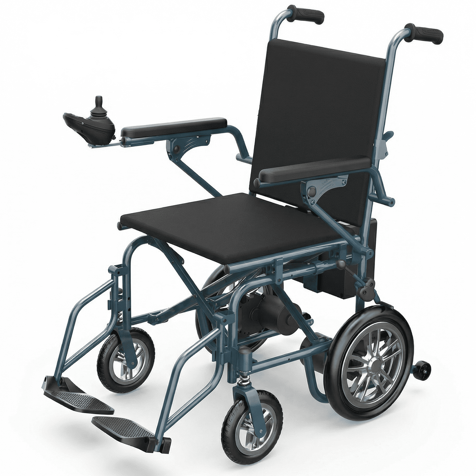 Arshin Electric Wheelchair 15+ miles Range All Terrain,Portable Motorized Wheelchair for Seniors,Lightweight Foldable Electric Wheelchair,Warranty,360W Dual Motors Powerful()