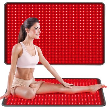 Comfytemp Large Red Light Mat with 560 LEDs, 26" x 41.5" Full Body 660nm & 850nm Infrared Red Light Pad for Body Relaxation