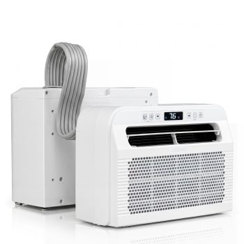 Giantex 6500 BTU RV Window Air Conditioner, 4-in-1 AC w/Sleep Mode, Installation Kit Included
