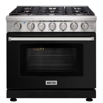 KOSTCH 36-in 6 Burners 6.0-cu ft Convection Oven 110V Freestanding Natural Gas Range ()