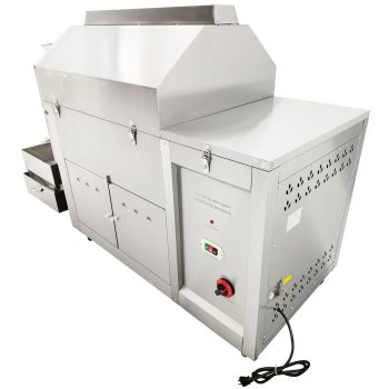 220V 1PH Commercial Gas Coffee Roaster Nuts Bean Roasting Machine 110LBS Capacity