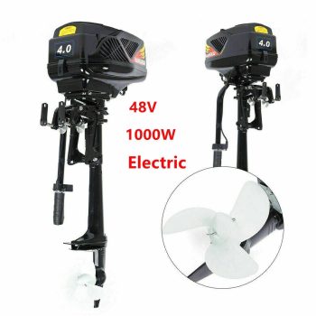 DENEST 1000W Electric Outboard Trolling Motor Fishing Boat Engine Short Shaft 48V