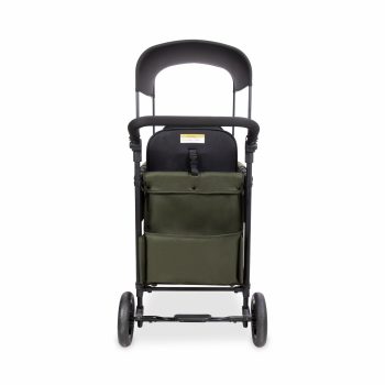 WONDERFOLD + Stroller Wagon (2 Seater) - Wagon Stroller with Seats with 5-Point Harnesses, Easy-Access Door, and Adjustable Sun Canopy, Safety-Certified