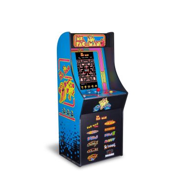 Arcade1Up Ms. Pac-Man Classic SE Arcade Machine with 13 Games Included, 4 Feet Tall