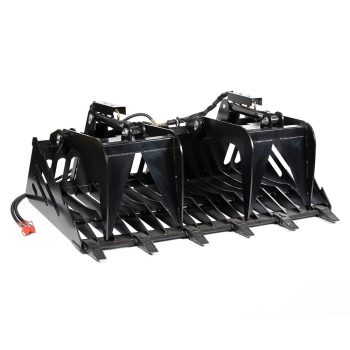 Titan Attachments 72" Skeleton Rock Grapple Rake Quick Tach Bucket Loader
