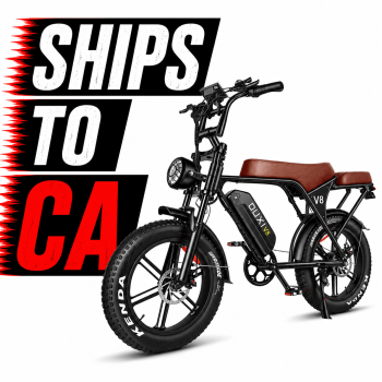 OUXI V8 Electric Bike for Adults, Ebike Moped Style with 750W Peak Motor 48V 15Ah Battery, 20'' Fat Tire E Bike, Dual Disc Brakes Mountain Bike, E-bike UL2849