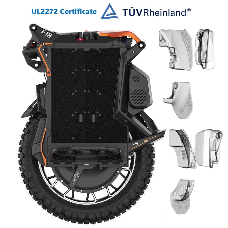 KINGSONG F18 UL2272 Electric Unicycle for Adults 75MPH 20' Off-road E-Unicycle w/ 5000W