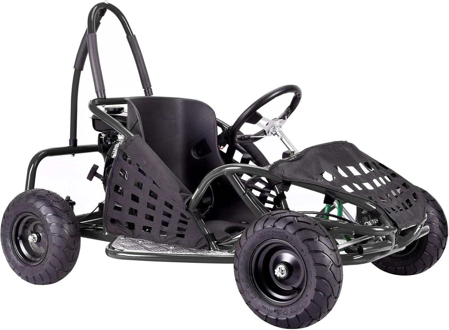 QEASET 79cc 1-Seater Gasoline Go-Kart, 4-Stroke 2.5HP, 13" Front and Rear All Terrain Tires()