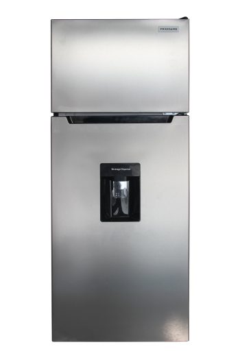 Frigidaire 7.5 Cu Ft Top Freezer Refrigerator with Beverage Dispenser, Platinum Apartment Size Refrigerator for Kitchen, Office, Garage