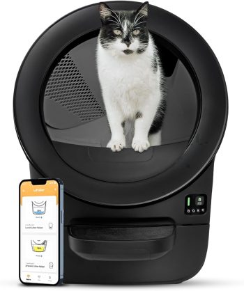 Whisker Litter-Robot EVO, – Compact, Automatic Self-Cleaning Cat Litter Box, Advanced Odor Control