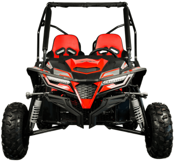 TrailMaster Cheetah 8 Off-Road UTV Go Kart, 208cc Gas Engine, Up to 32 MPH, Ages 13+ (Pre-Assembled, Red)