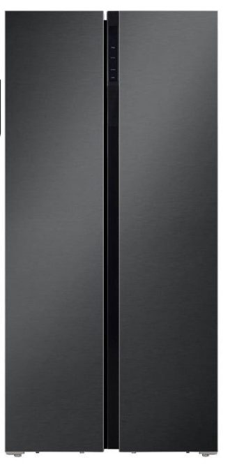Hamilton Beach Counter Depth 20.6 Cu. Ft. Side by Side Refrigerator, Steel