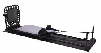 AeroPilates Foldable Reformer 4420, Four-Cord Resistance with Cardio Rebounder, 63 lbs, Wister