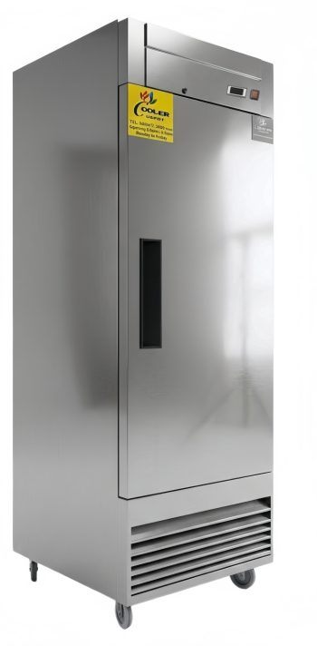 Commercial Reach-In Upright Refrigerator, 27 1/2 inch, 19 cu. ft, Stainless Steel exterior, Cooler Depot.