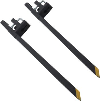 LABLT 60 4000lbs Clamp on Pallet Forks Heavy Duty Tractor Forks Tractor Bucket Forks Replacement for Tractor Attachments, Skid Steer, Loader Bucket