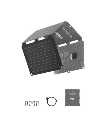 Renogy Portable Solar Panel with 2 USB &1 DC Charging Ports, IP67 Waterproof, 18-month Hassle-free Warranty, Only 0.56kg/1.23lbs