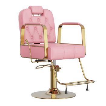Limthesky Barber Chair for Hair Stylist, Reclining Salon Chair with Headrest, Footrest, Adjustable Height Salon Spa Equipment for Barbershop,360° Swivel