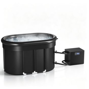Ecojoy 1/3HP Water Chiller Ice Bath Chiller Cold Plunge Chiller Chiller & Tub with Pod for axolotl,Hydroponic System,ice bath