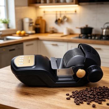 Hot Air Coffee Roaster,Home Coffee Bean Roaster Machine 300g,1600w Electric Automatic Roaster With Quartz Glass Chamber,7 Adjustable Temperature Settings,Removable Basket For Even Roasting