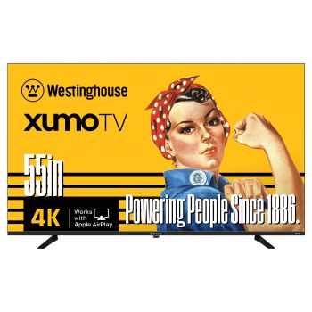 Westinghouse 55" Edgeless 4K UHD Smart TV with Xumo TV, HDR10, Voice Remote, Wifi, Dolby Sound