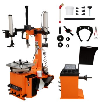 Jocisland 2Hp Tire Changer and Wheel Balancer Combo for 12"24" Rims, Outside Clamp 12"22" Inside Clamp 12"24", for Home Garage & Auto Shop