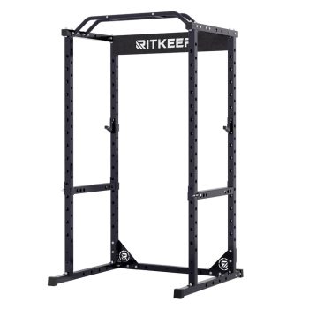 RitKeep RMAX 2250 Power Rack, 1200 lb Capacity Multi-Function Squat Rack and Weight Cage for Strength Training with Pull-Up Bar, Safety Bars, J-Hooks for Home Gym and Garage Gym