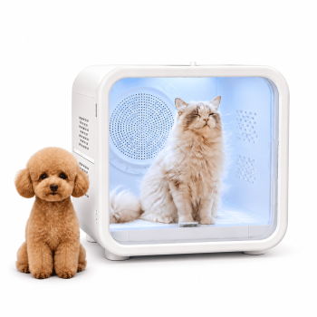 FINFINLIFE 65L Class Pet Dryer Box Cat Dryer Small Dog, Petting Window
