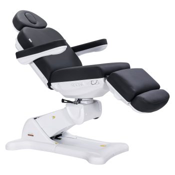 Remi II Electric Spa Treatment Table 4 Motors Massage Bed Memory Function Adjustable Height Fluffy Cushion, Spa Resort Salon Tattoo Equipment, Black