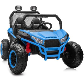 Outfunny 24V 10Ah Kids Ride on Toy, 4WD 2-Seater Electric Ride on Car UTV for Big Kids w/ Remote, Bluetooth